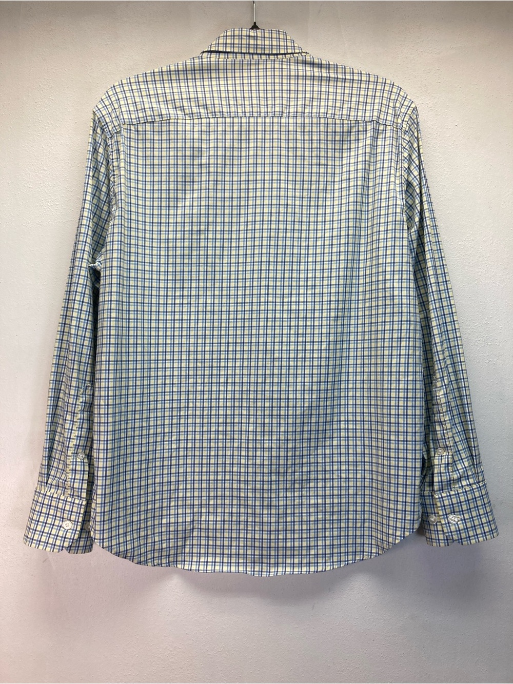 Bonobos Shirt Mens M Blue Yellow Check Button Up Performance Preppy Slim Fit - Picture 2 of 16